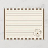 She's A Tini Bit Older Coffee Cake Birthday Recipe Informatiekaartje (Achterkant)