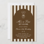 She's A Tini Bit Older Coffee Martini Birthday Kaart (Voorkant)