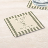 She's A Tini Bit Older Coffee Martini Birthday Kartonnen Onderzetters (Schuin)