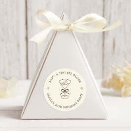 She's A Tini Bit Older Coffee Martini Birthday Ronde Sticker