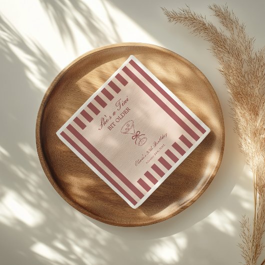 She's A Tini Bit Older Coffee Martini Birthday Servet