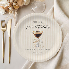 She's a Tini Bit Older Espresso Martini Birthday Papieren Bordje