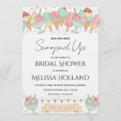 She's Been Scooped Up Ice Cream Bridal Shower Kaart (Voorkant)