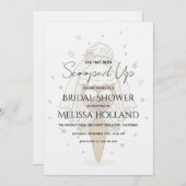 She's Been Scooped Up Ice Cream Bridal Shower Kaart (Voorkant / Achterkant)