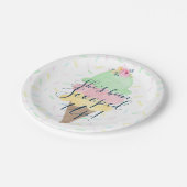 She's Been Scooped Up ijs-papieren borden Papieren Bordje (Gekanteld)