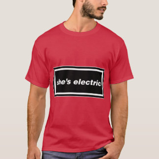 Shes Electric Oasis Gallagher 90s Band Kunstwerk T-shirt