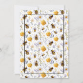 She's Found Her Honey Bees Floral Bridal Shower Kaart (Achterkant)