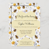 She's Found Her Honey Bees Floral Bridal Shower Kaart (Voorkant / Achterkant)