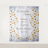 She's Found Her Honey Bridal Shower Backdrop Wandkleed (Voorkant)