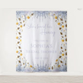 She's Found Her Honey Bridal Shower Backdrop Wandkleed (Voorkant)