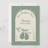 She's Found Her Perfect Pear Bridal Shower Kaart (Voorkant)