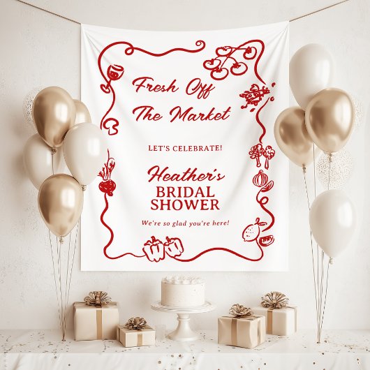 She's Fresh Off The Market Bridal Shower Sign Wandkleed