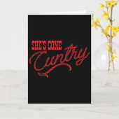 She's Gone Ry, Country Music, Cowboy Western  Kaart (Gele Bloem)