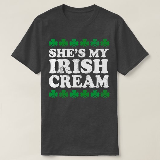 Shes Mijn Ierse Cream St Patricks Dag Koppels T-shirt (Design voorkant)