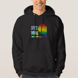 Shes Mine Koppel Hart Pride LGBT Lesbische Gay Mat Hoodie