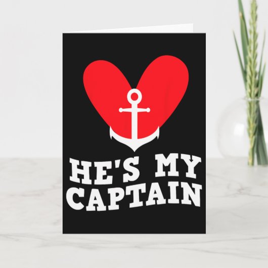 She's My Anchor He's My Captain Matching Couples V Kaart (Voorkant)