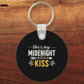 She's My Midnight Kiss Happy New Year Nye Matching Sleutelhanger (Voorkant)