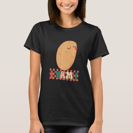 She's My Sweet Potato I Yam Matching Couples Groo T-shirt (Voorkant)