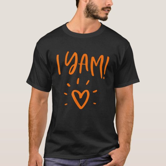 She's My Sweet Potato I Yam Set Couples Thanksgivi T-shirt (Voorkant)
