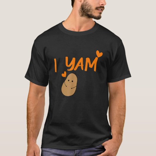 She's My Sweet Potato I Yam Set Couples Thanksgivi T-shirt (Voorkant)