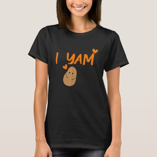 She's My Sweet Potato I Yam Set Couples Thanksgivi T-shirt (Voorkant)