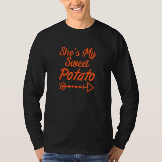 She's my sweet potato I yam Thanksgiving Matching  T-shirt (Voorkant)