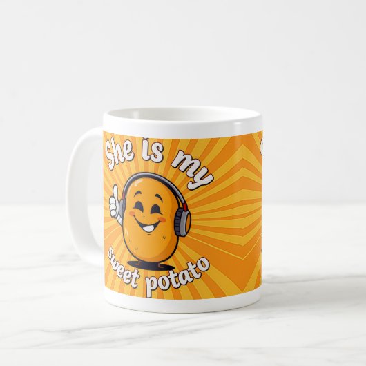 Shes My Sweet Potato mok (Voorkant links)