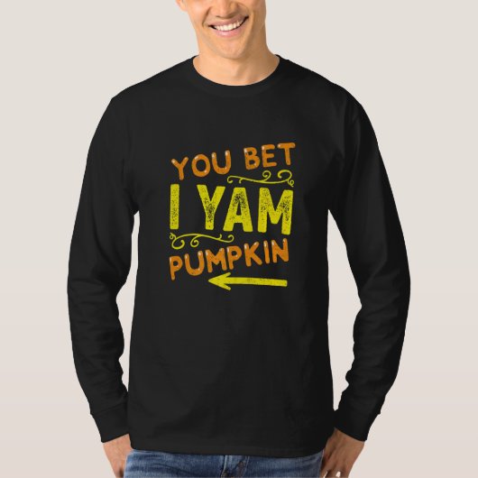 She's My Sweet Potato  You Bet I Yam Couple's Than T-shirt (Voorkant)