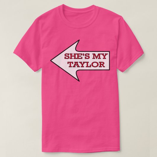 Shes My Taylor Chiefs Fan Couples Mannelijk T-shir T-shirt (Design voorkant)