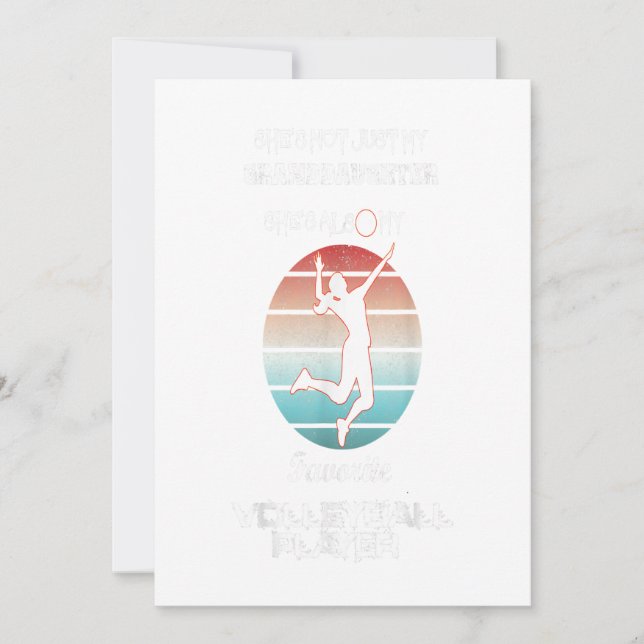 shes not just my granddaughter volleyball player. (Voorkant)