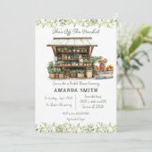 She's Off The Market Greenery Bridal Shower Kaart (Staand voorkant)