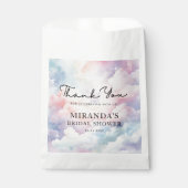 Shes op Cloud Nine Vrijgezellenfeest Dank je Bedankzakje (Voorkant)