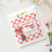 She's Ready to Pop Baby Shower Bedankzakje (Gezegeld)