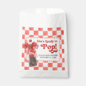 She's Ready to Pop Baby Shower Bedankzakje (Voorkant)