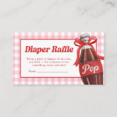 She's Ready to Pop Baby Shower Diaper Raffle Informatiekaartje (Voorkant)