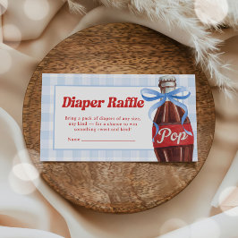 She's Ready to Pop Baby Shower Diaper Raffle Informatiekaartje