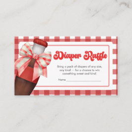 She's Ready to Pop Baby Shower Diaper Raffle Informatiekaartje