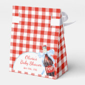 She's Ready to Pop Baby Shower Gift Bedankdoosjes (Achterkant)