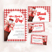 She's Ready to Pop Baby Shower Kaart