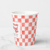 She's Ready to Pop Baby Shower Papieren Bekers (Links)