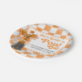 She's Ready to Pop Baby Shower Papieren Bordje (Gekanteld)