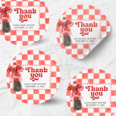 She's Ready to Pop Baby Shower Ronde Sticker