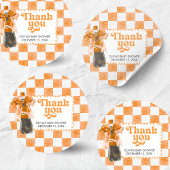 She's Ready to Pop Baby Shower Ronde Sticker