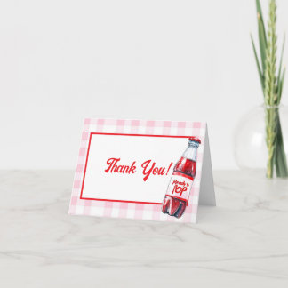 She's Ready to Pop Baby Shower Soda Thank You Card Bedankkaart