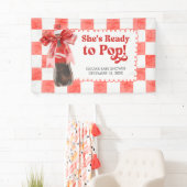 She's Ready to Pop Baby Shower Spandoek (Insitu)
