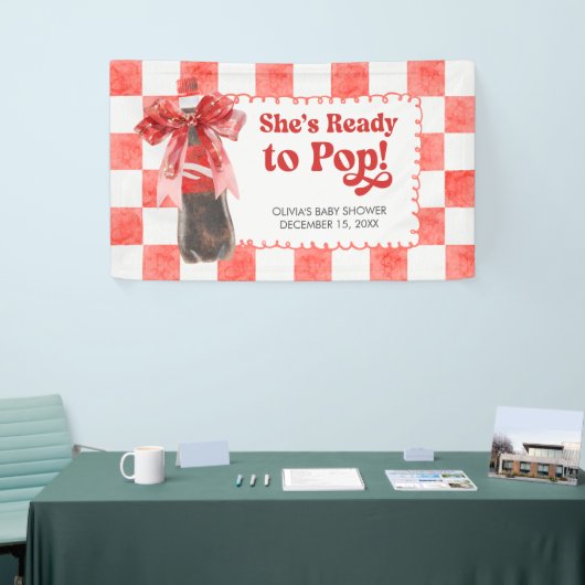 She's Ready to Pop Baby Shower Spandoek (Beurs)