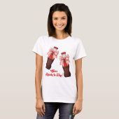 She's Ready to Pop Baby Shower T-shirt (Voorkant volledig)