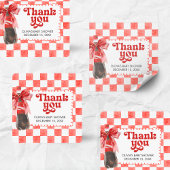 She's Ready to Pop Baby Shower Vierkante Sticker