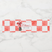 She's Ready to Pop Baby Shower Waterfles Etiket (Enkel label)