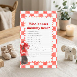 Shes Ready to Pop Baby Shower Who Knows Mommy Game